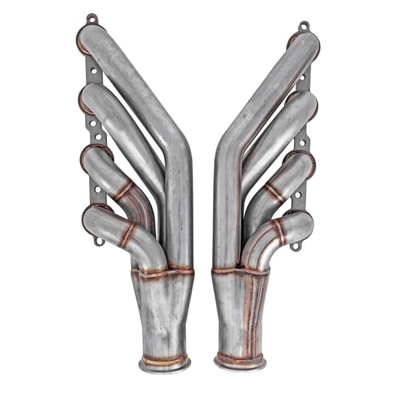 JEGS 300165 Turbo Headers GM LS 4.8 5.3 6.0L V8 1 7/8 in. Tube Diameter 3 in. Co