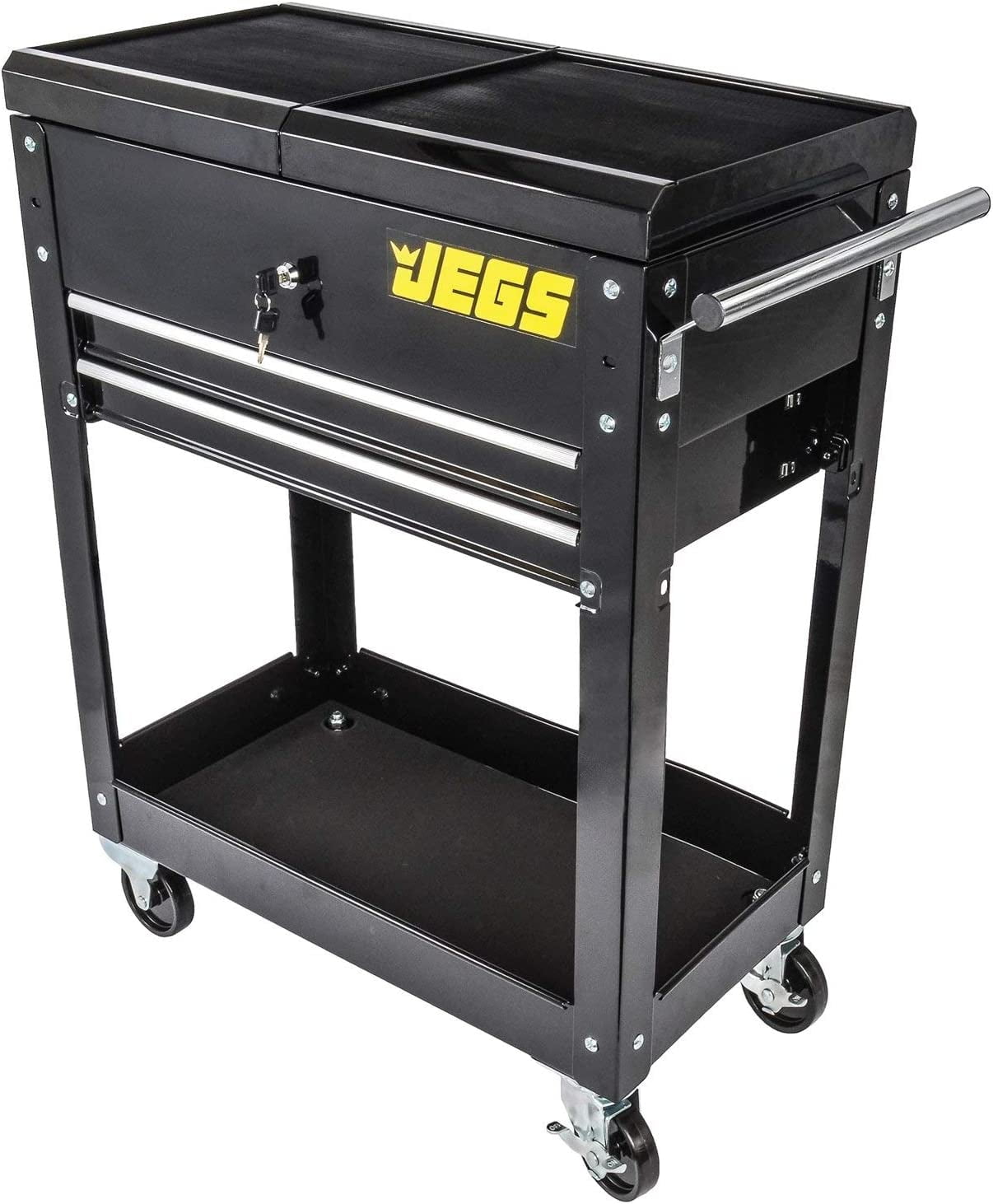 JEGS HeavyDuty Tool Box Cart 220 LBS Capacity Uses Four 4” Caster