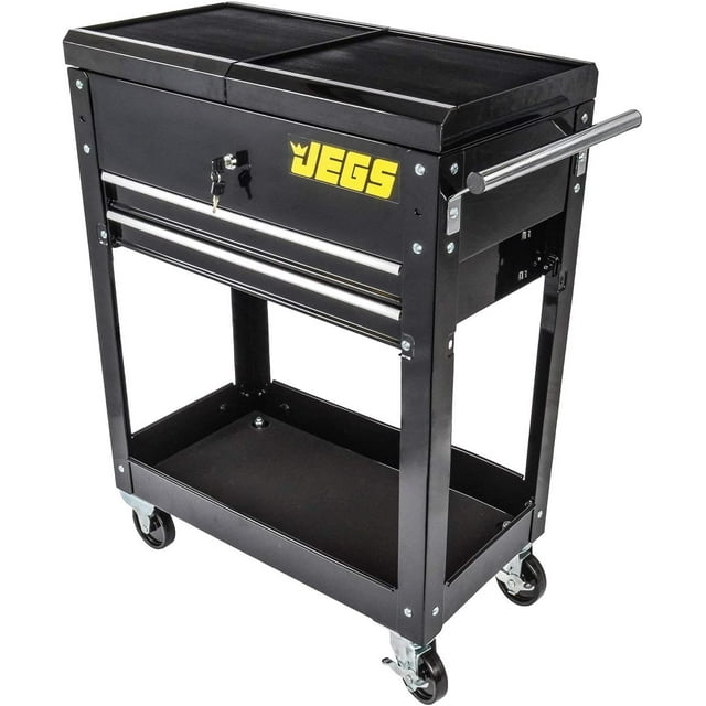 JEGS HeavyDuty Tool Box Cart 220 LBS Capacity Uses Four 4” Caster