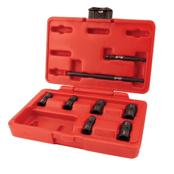 Performance Tool M799 8-Piece 1/4 in. Drive Flip Socket Set