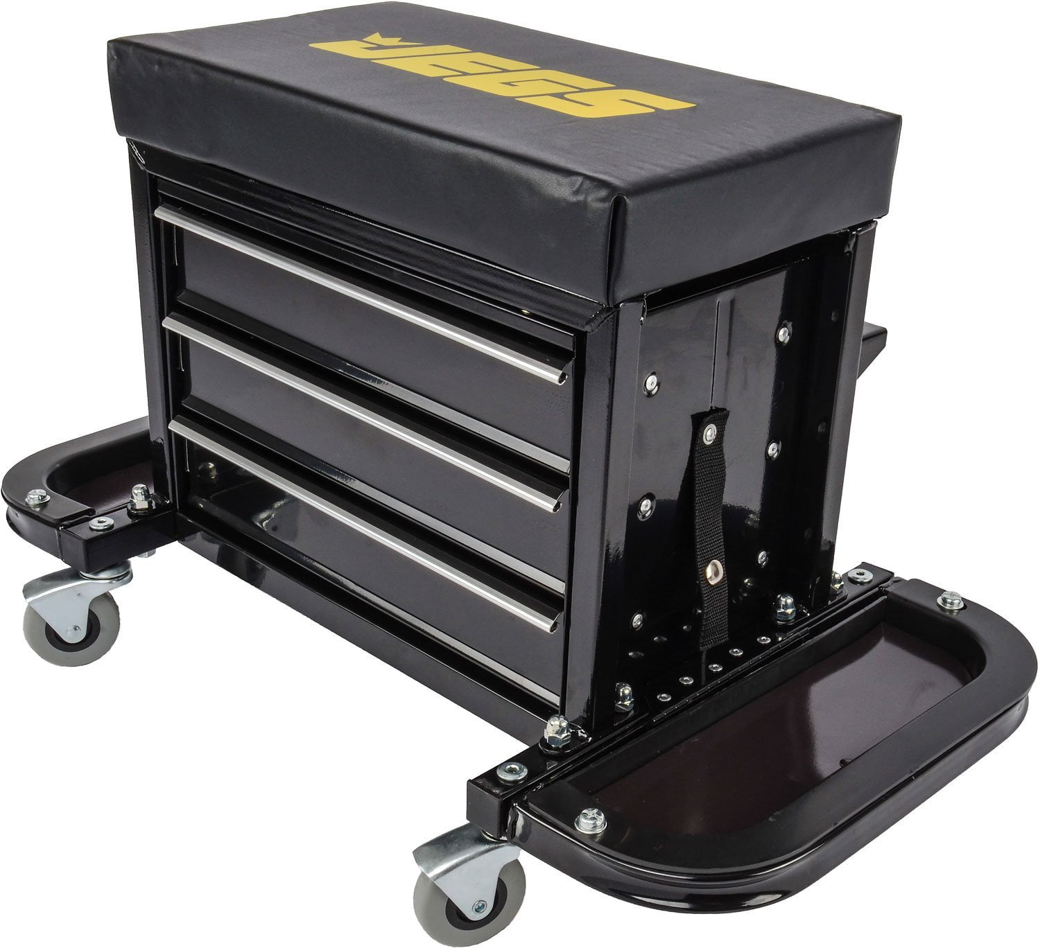 JEGS Performance Products 81155 3 Drawer Tool Box Stool