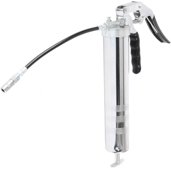JEGS Pistol Grip Grease Gun with Air Bleeder Valve, 14 oz, Chrome Finish, Heavy-Duty Construction