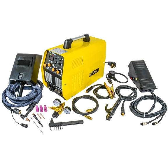 JEGS TIG/Arc 200 Welder, 120V/220V, 60% Duty Cycle @ 180A, Yellow Finish
