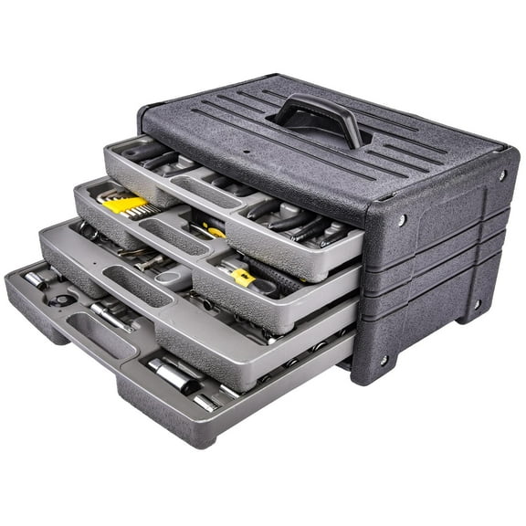 JEGS Tool Set with 4-Drawer Carry Case, 99-Piece Plier Sets, Socket Sets, 1600 x 1130 x 930 in