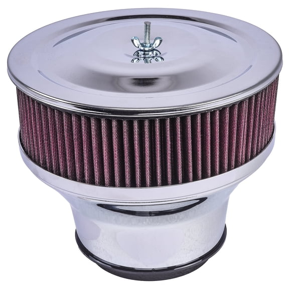 JEGS Velocity Stack 50044 Chrome Plated Finish Engine Air Filter for Uncontrolled Vehicles