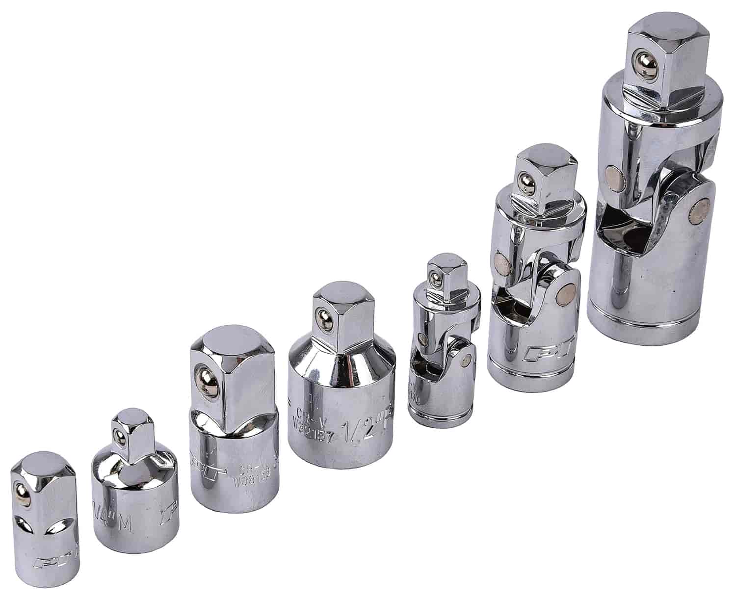 JEGS W30935 7-Piece Socket Adapter & U-Joint Set Flex Design Includes: (1 Each) - image 1 of 6