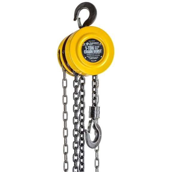 JEGS Chain Hoist 1-Ton Capacity, 8 ft. Lift