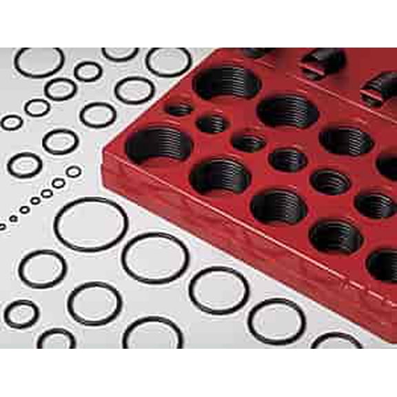 JEGS W5202 O-Ring Assortment SAE Rubber 407 Pieces 32 Sizes