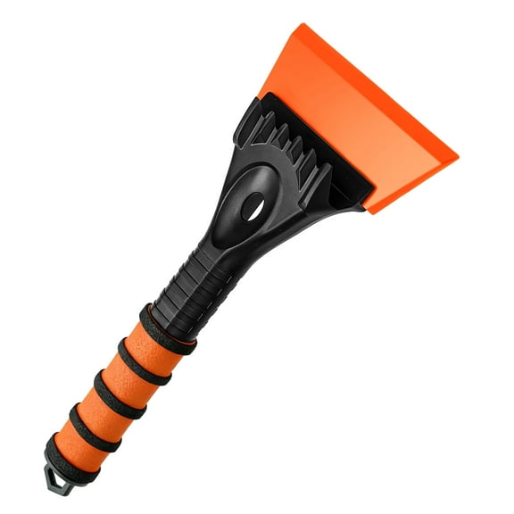 JEHONN Ice Scraper for Car Windshield - Reinforced TPU Blade (Orange)