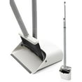 thumbnail image 1 of JEHONN Broom and Dustpan Set for Home Long Handle (Grey White), 1 of 7