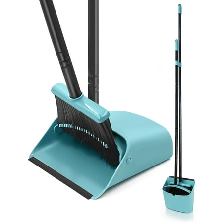 JEHONN Broom with Dustpan Combo Set (Grey-Green)