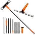 thumbnail image 1 of JEHONN Window Floor Squeegee with 60 Inches Long Handle Orange, 1 of 7