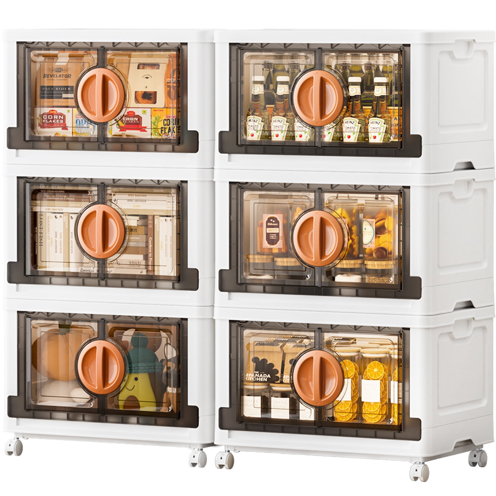 JEKO&JEKO 498Qt, Lockable Stackable Storage Bins with Lids,3 Pack ...