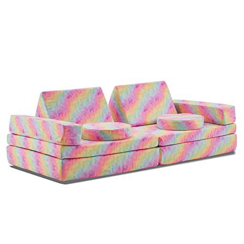 JELA Kids Couch 10PCS, Floor Couch Floor Sofa Modular Furniture for