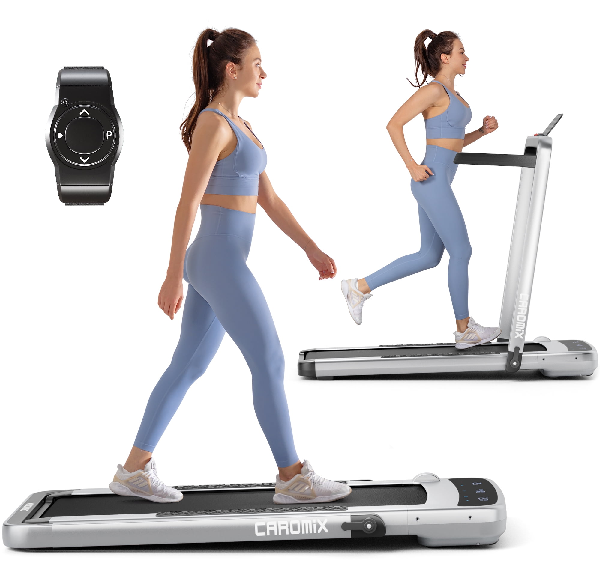 JELENS 2 in 1 Under Desk Treadmill, 2.35HP Electric Folding Treadmills