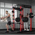thumbnail image 1 of Forgemus Smith Machine, Multi-Function Power Cage with Dual Pulley Cable Crossover System, 2000LBS All-in-One Squat Rack with Smith Bar and Attachments, Workout Machine for Home Gym, 1 of 10