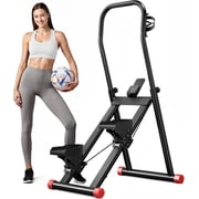 Stair Stepper Exercise Machine for Home Gym,Compact Folding Stair Climber with Extended Step Range,Vertical Climber Machine with 4 Levels Resistance,Step Machine Type with 330lb Capacity
