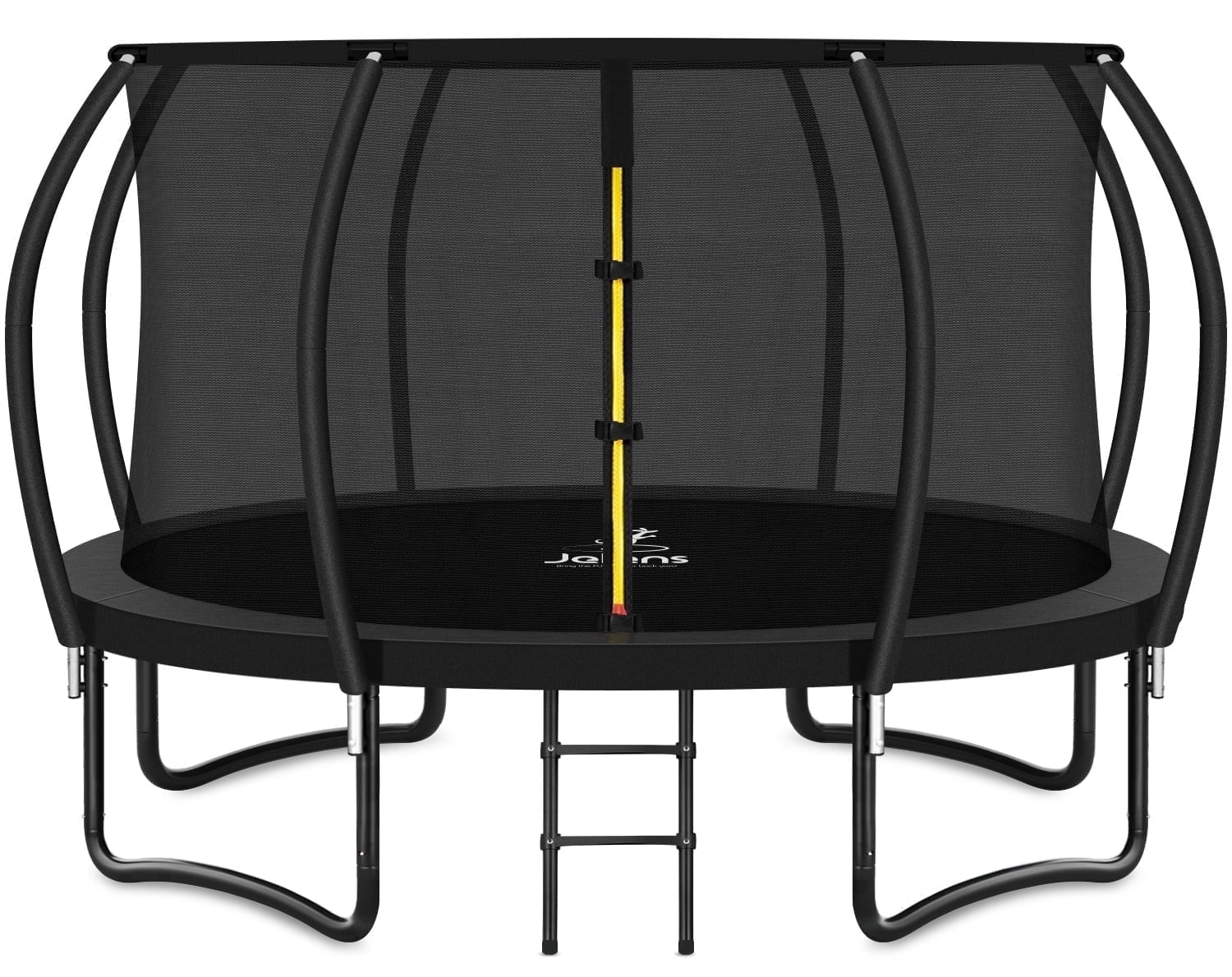 JELENS Trampoline 8FT 10FT 12FT 14FT 16FT, Recreational Trampolines with Enclosure Net and Ladder, Outdoor Anti-Rust Trampolines for Kids and Adults