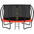 thumbnail image 1 of JELENS Trampoline 8FT 10FT 12FT 14FT 16FT, Recreational Trampolines with Enclosure Net and Ladder, Outdoor Anti-Rust Trampolines for Kids and Adults, 1 of 7