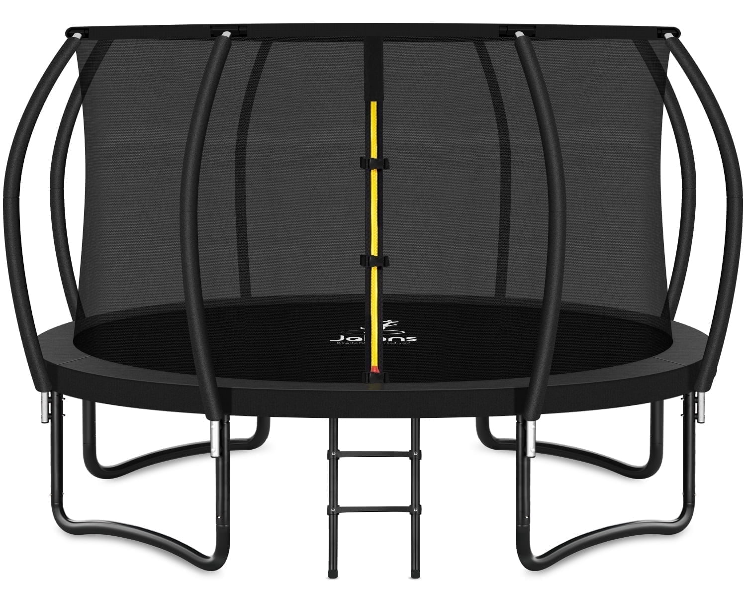 JELENS Trampoline 8FT 10FT 12FT 14FT 16FT, Recreational Trampolines with Enclosure Net and Ladder, Outdoor Anti-Rust Trampolines for Kids and Adults