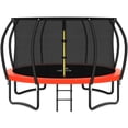 thumbnail image 1 of JELENS Trampoline 8FT 10FT 12FT 14FT 16FT, Recreational Trampolines with Enclosure Net and Ladder, Outdoor Anti-Rust Trampolines for Kids and Adults, 1 of 7
