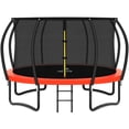 thumbnail image 1 of JELENS Trampoline 8FT 10FT 12FT 14FT 16FT, Recreational Trampolines with Enclosure Net and Ladder, Outdoor Anti-Rust Trampolines for Kids and Adults, 1 of 7