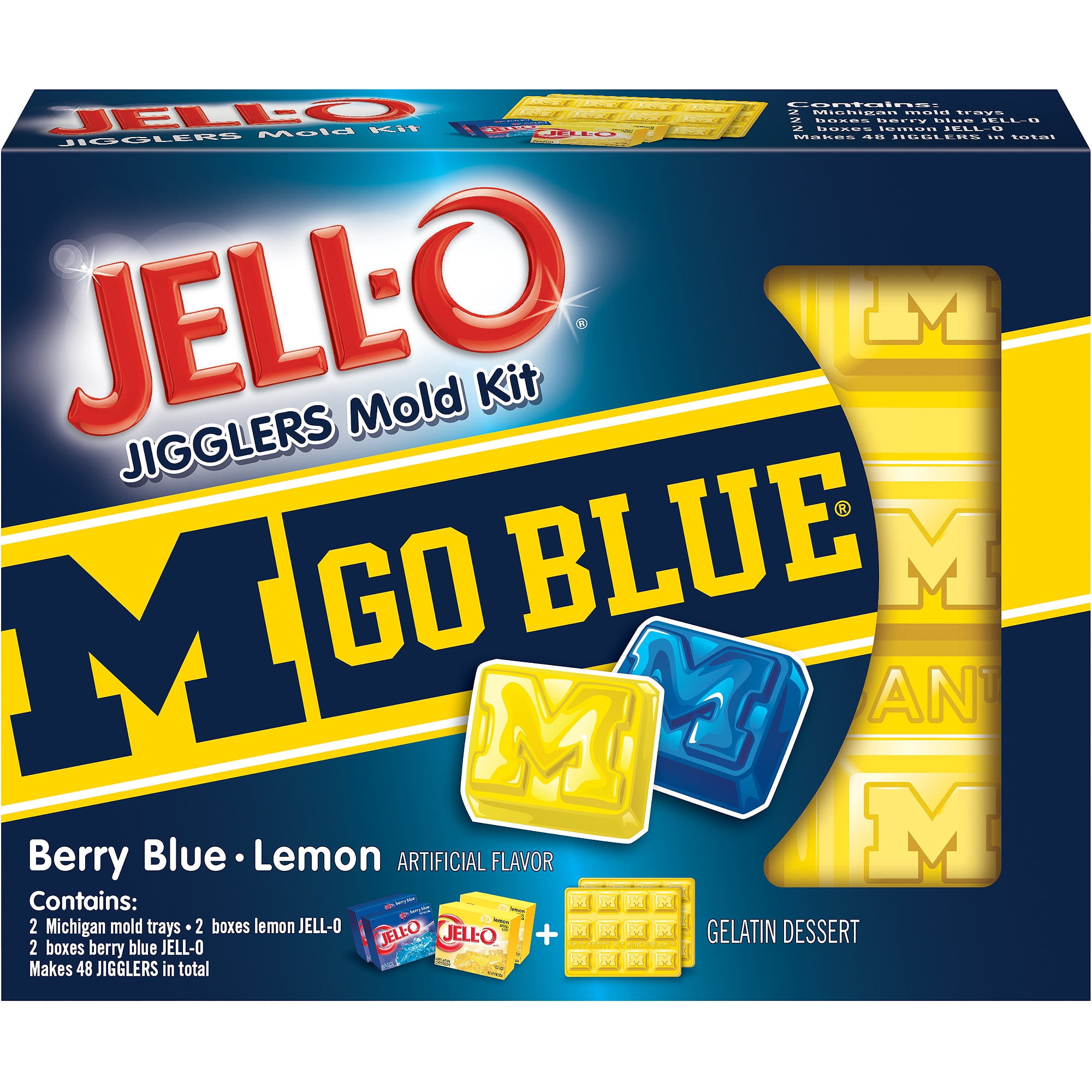JELL-O MICHIGAN + MICHIGAN STATE JIGGLERS MOLD KIT U of M + STATE Jello  Shots