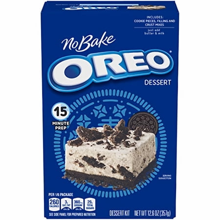 JELL-O Oreo No Bake Gelatin Dessert Mix (12.6 Box) (Pack of 2)