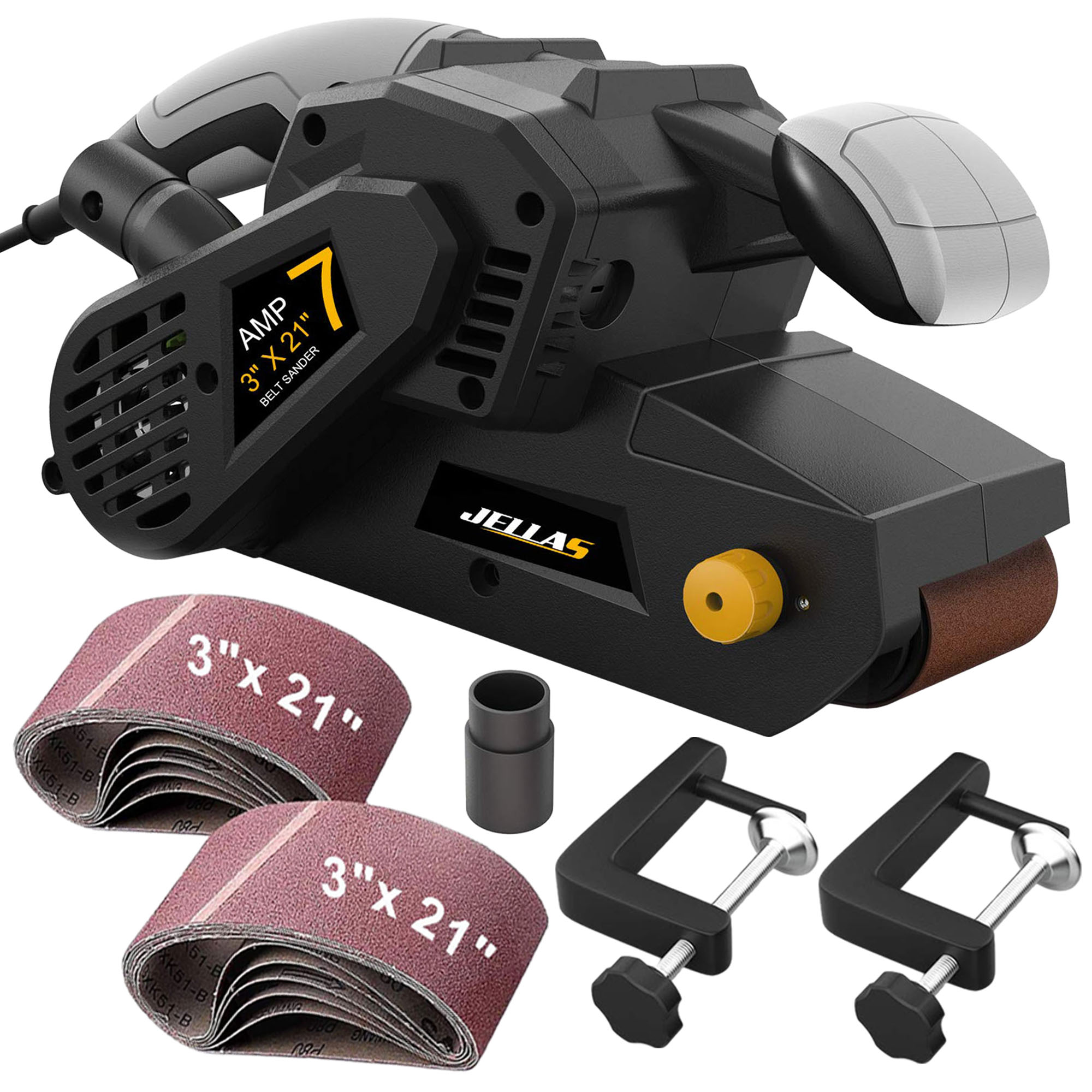 WEN Products 7Amp 3 x 21Inch HeavyDuty Belt Sander with Dust Bag