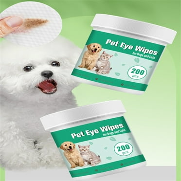 JELLICO PET Eyes Wipes For Dogs & Cats - Gently Remove Tear Stain, Eye Debris, Discharge, Mucus Secretions Pet Cleaning Grooming Wipes For Eyes, Wr