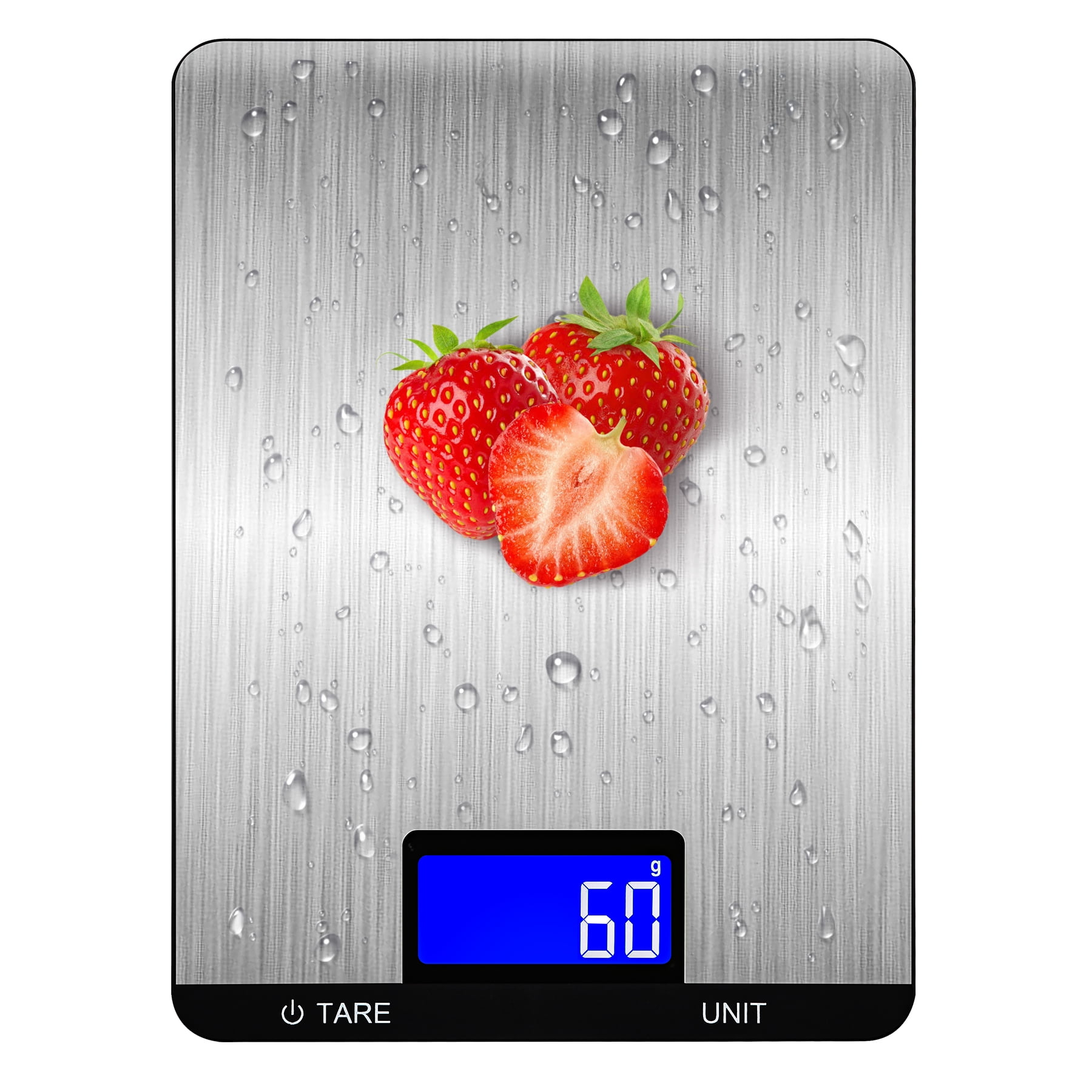 JELLOO 10kg/1g Digital Kitchen Scale High Precision Mini Gram Scale Weight Ounces and Grams for Cooking, Baking 7 Units with Tare Function Food Scale for Coffee, Powder, Pills