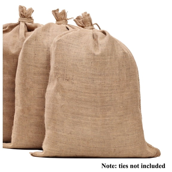JELLOO 2/4 Pack 23x40 Inch Oversize Burlap Sacks Potato Sack Race Bags for Kids Adults Party & Garden