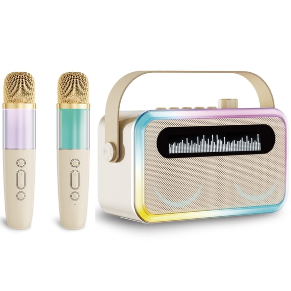 JELLOO AI Smart Lyrics Display Bluetooth Speaker, Outdoor Speaker, Karaoke Bluetooth Speaker, Clock Card Speaker