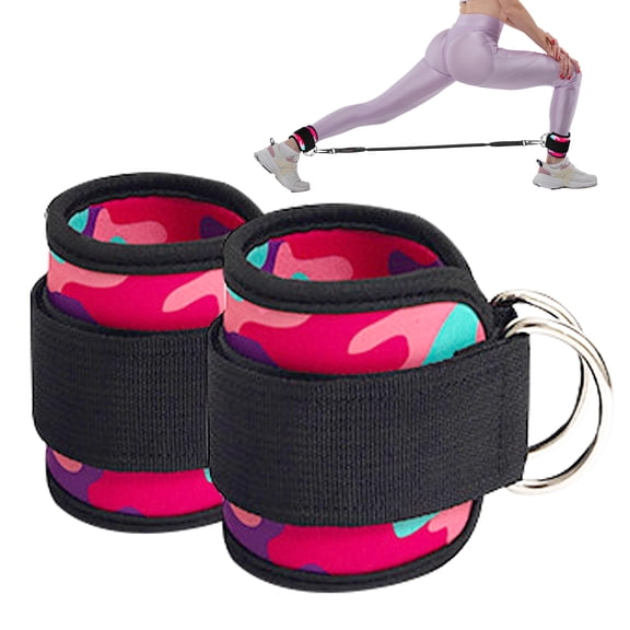 JELLOO Ankle Strap for Cable Machine - One Size Fit with Premium Padding, Glute Kickback Ankle Strap, Ankle Cable Straps for Booty Workout, Leg Extension, Hip Abductors & Lower Body Exercises