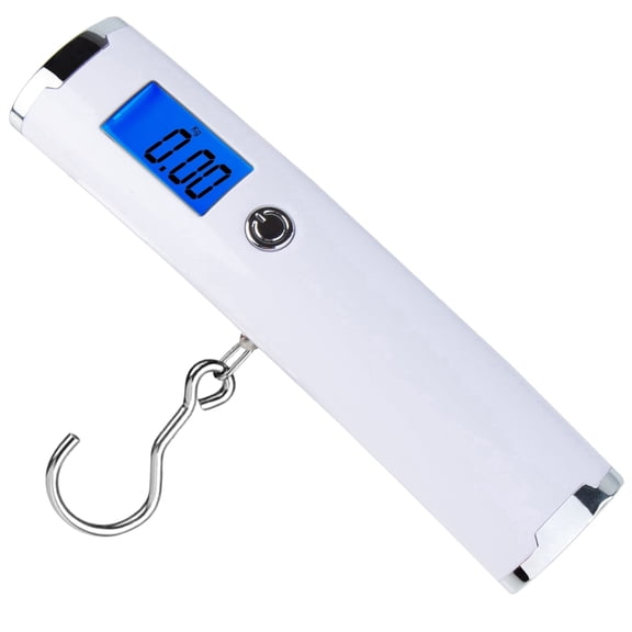 JELLOO Digital Luggage Scale Weighing Scale for Luggage with Tare Function 110 Lb Capacity Suitcase Scale for Travel Portable Suitcase Weighing Scale with Hook Backlit LCD Display Battery Included