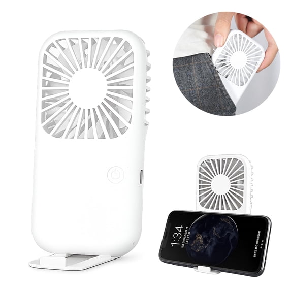 JELLOO Handheld Mini Fan Powerful Small Personal Portable Speed Adjustable USB Rechargeable Eyelash Fan for Kids Girls Boys Woman Man Home Office Outdoor Trael