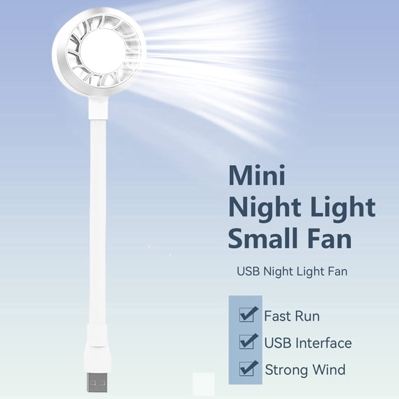 JELLOO Mini Handheld Fan Personal Fan for Rechargeable Hand Held Fan for 80° Rotation USB Rechargeable Laptop Fan with Speed Adjustable Personal Desk Fan with 4-Speed For Travel