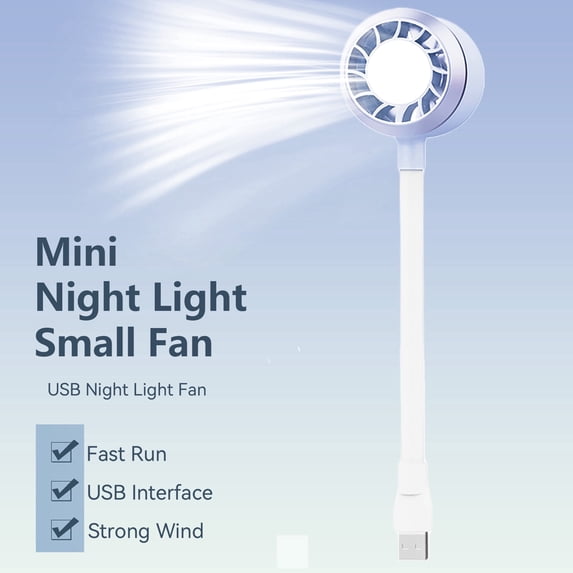 JELLOO Mini Handheld Fan Personal Fan for Rechargeable Hand Held Fan for 80° Rotation USB Rechargeable Laptop Fan with Speed Adjustable Personal Desk Fan with 4-Speed For Travel