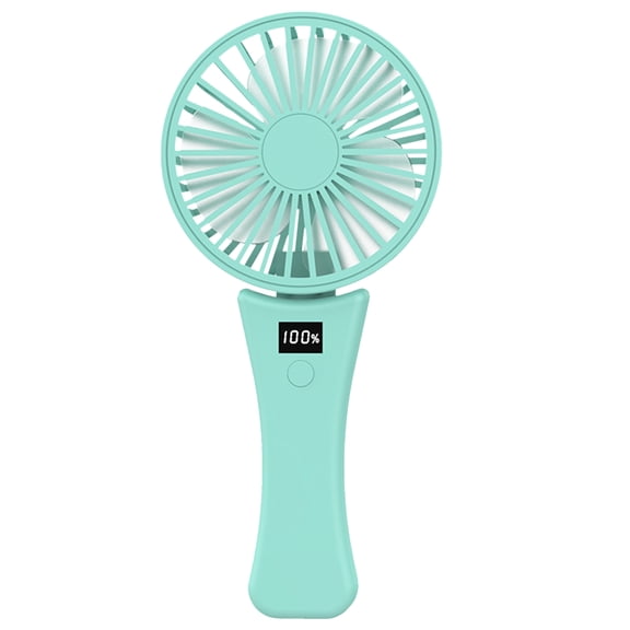 JELLOO Mini Portable Fan Powerful Handheld Fan 3 Speeds Personal Hand Rechargeable Fan 90° Foldable Fan Quiet Face Fan 1200mAh Battery Operated Fan with LED Display for Travel Office Outdoor