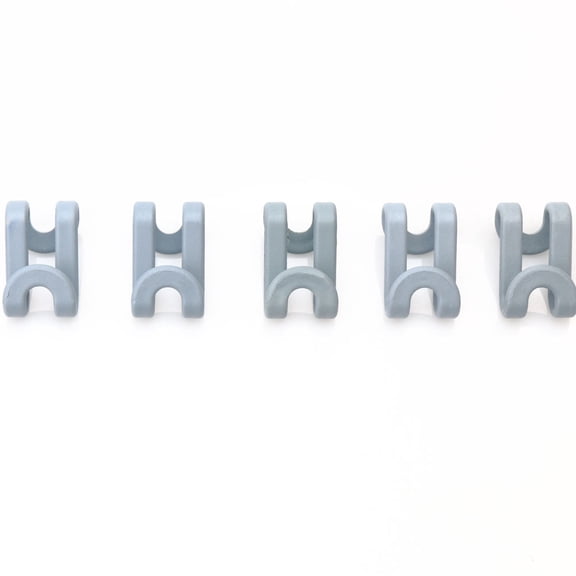 JELLOO Mini Space Saving Hanger Connector Hooks, 180 Stable ABS Curve Clothes Rack Hooks 10/20/30 PCS