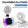 thumbnail image 1 of JELLOO Tabletop Handheld Portable Fan Five-Speed Portable Fan Folding Portable Fan Multi-Purpose Portable Fan, 1 of 5