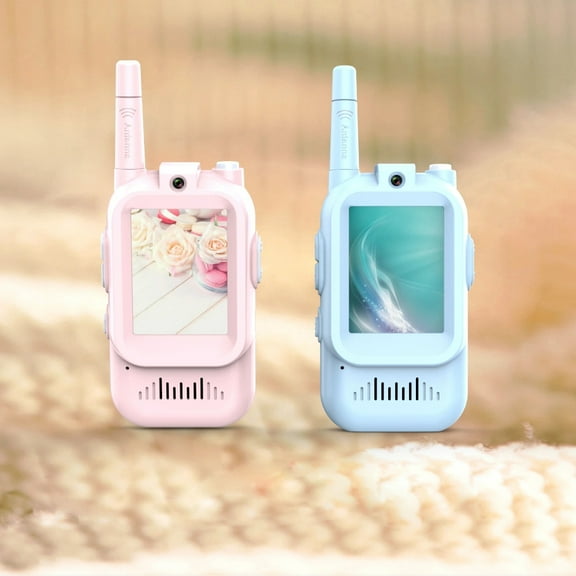 JELLOO Video Walkie-Talkie with Screen, Real-Time Video Calls & Fun Voice Changes, the First Choice for Children's Christmas Gifts, WiFi Automatic Pairing