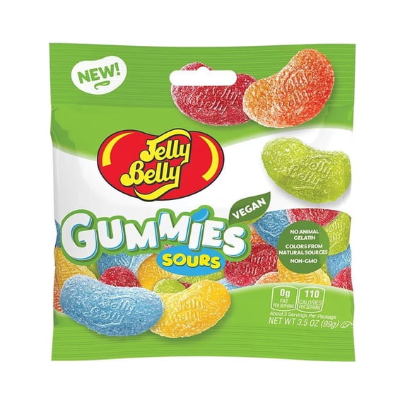 JELLY BELLY GUMMIES SOURS ~(1) 3.5oz BAG ~SHIPS FREE
