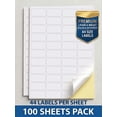 thumbnail image 1 of JELLY SIGHT A4 Size Label Sheets, 44-Up Address Shipping Labels, 210x290mm, Waterproof & Jam-Free Sticker Paper for Inkjet/Laser Printers, Matte White, 100 Sheets, 1 of 6