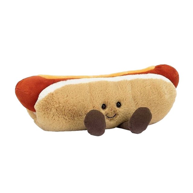 JELLYCAT LONDON I AMUSEABLE HOT DOG SOFT STUFFED PLUSH TOYS BRAND NEW