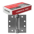 thumbnail image 1 of JELOSTONE 2 Pack - 4.5"x4.5" Self Closing Reversible Door Hinge JS-3SP1- Heavy Duty Commercial Spring Door Hinge - UL Listed with Complete Installation Hardware (Satin Chrome), 1 of 5
