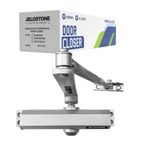 JELOSTONE Medium Duty Commercial Door Closer D700 Automatic Door Closer, Surface-Mounted Auto Door Closer,Cast Aluminum,Size 3,Automatic Door Closer for Home & Light Commercial Property