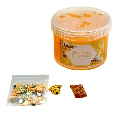 JELSUBI DIY Clay Honey themed slime,Jelly Textured Slime,Handmade Slime