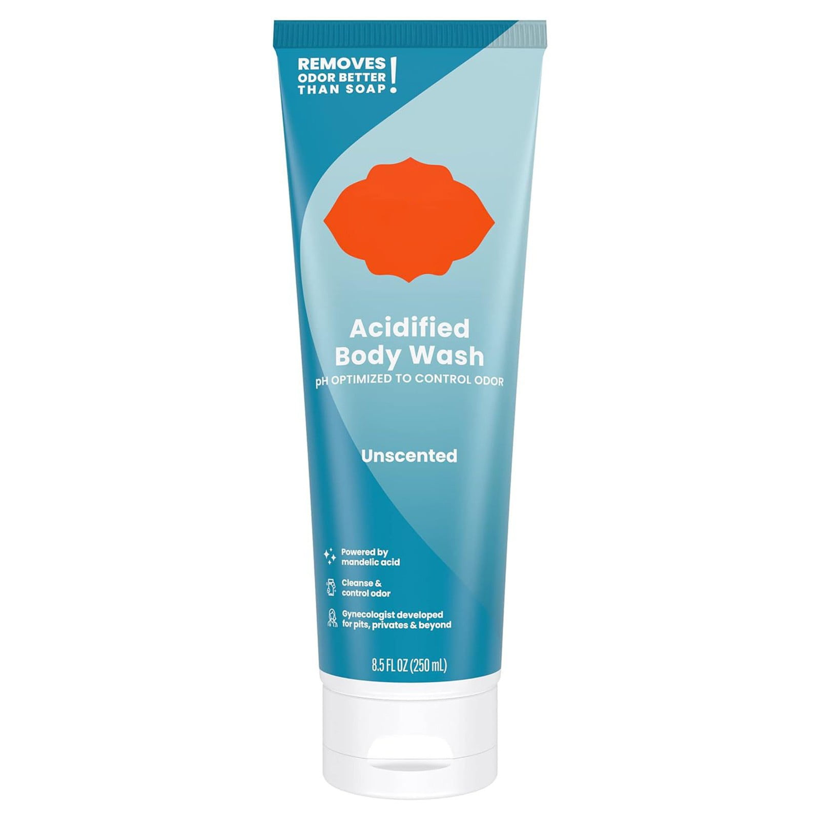 Acidified Body Wash 2-Pack - Tangerine Scent, Moisturizing Formula, Odor Control, 3.38 Fl Oz Each