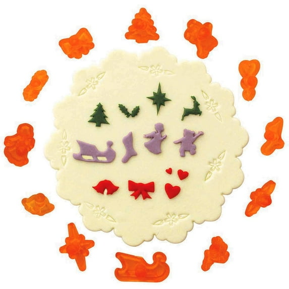 JEM 102CI004 Christmas Minatures Cutter for Cake Decorating Set 12, Standard, Standard